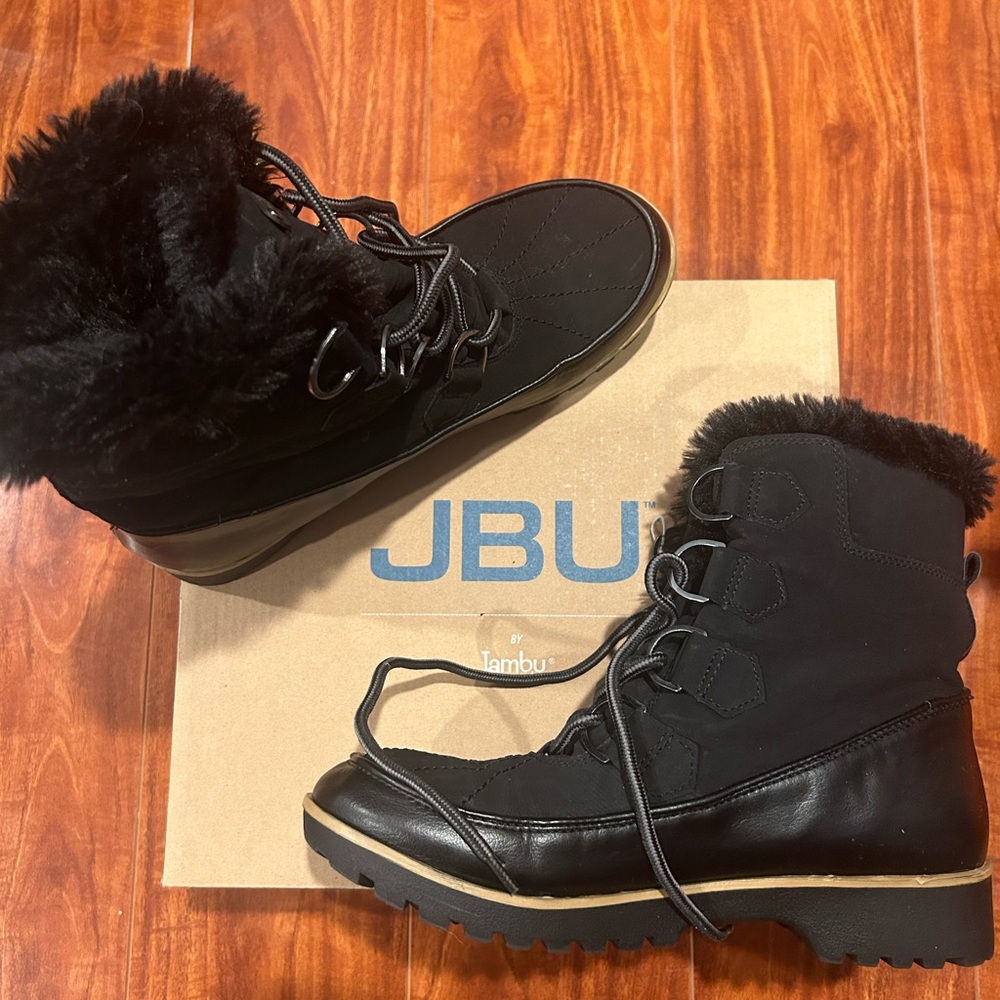 JBU Black Fur-Lined Boots